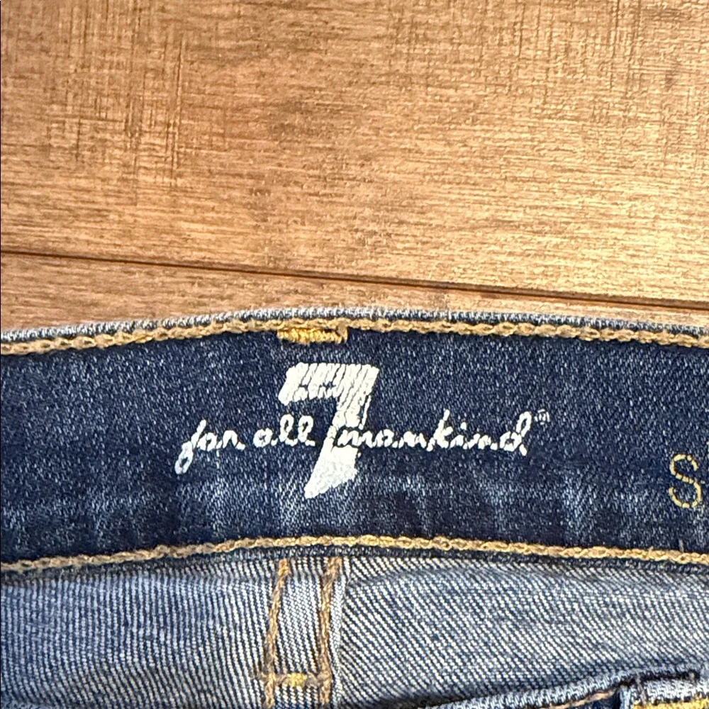 💕 7 For All Mankind Medium Blue Skinny Jeans - Picture 2 of 8